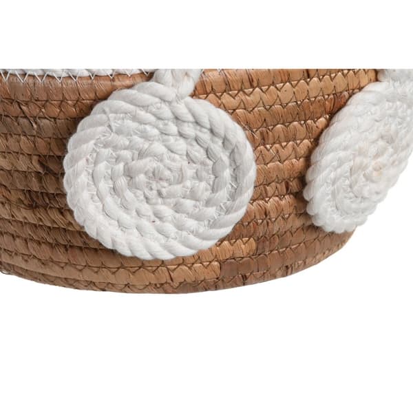 Borddekoration DKD Home Decor 30 x 30 x 14 cm Natur Hvid Boho