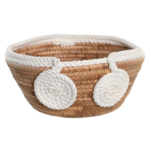 Borddekoration DKD Home Decor 30 x 30 x 14 cm Natur Hvid Boho