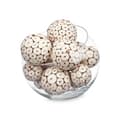 Miniatyrbillede 3 af 3: Set of Decorative Balls Brun Hvid (12 enheder)