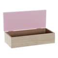 Pikkukuva 3 / 3: Koristerasia DKD Home Decor Luonnollinen Alumiini Puu MDF 22 x 6 x 9 cm (2 osaa) (1 osaa)