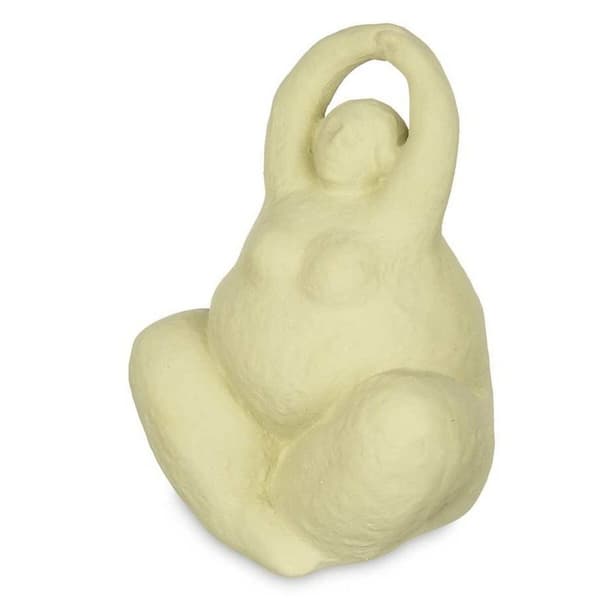 Dekorativ figur Grøn Dolomite 14 x 18 x 11 cm (6 enheder) Dame Yoga