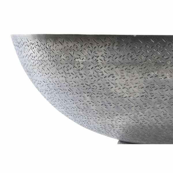 Pöytäkoriste DKD Home Decor Kullattu Hopeinen Loft Vanhahtava viimeistely 30 x 30 x 17 cm (2 osaa)