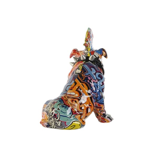 Dekorativ figur Home ESPRIT Multifarvet Hund 17 x 25 x 27 cm