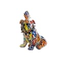 Miniatyrbillede 1 af 3: Dekorativ figur Home ESPRIT Multifarvet Hund 17 x 25 x 27 cm