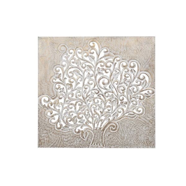 Seinäkoriste DKD Home Decor Puut MDF (120 x 4 x 120 cm)