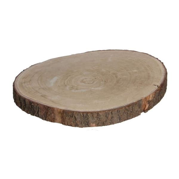 Koristepölli Mica Decorations Alusta Puu Ruskea (4 x 34 cm)