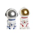 Miniatyrbillede 2 af 3: Dekorativ figur Home ESPRIT Blå Hvid Rød Sølvfarvet Dame Astronaut kvinde 11 x 7 x 24 cm (2 enheder)