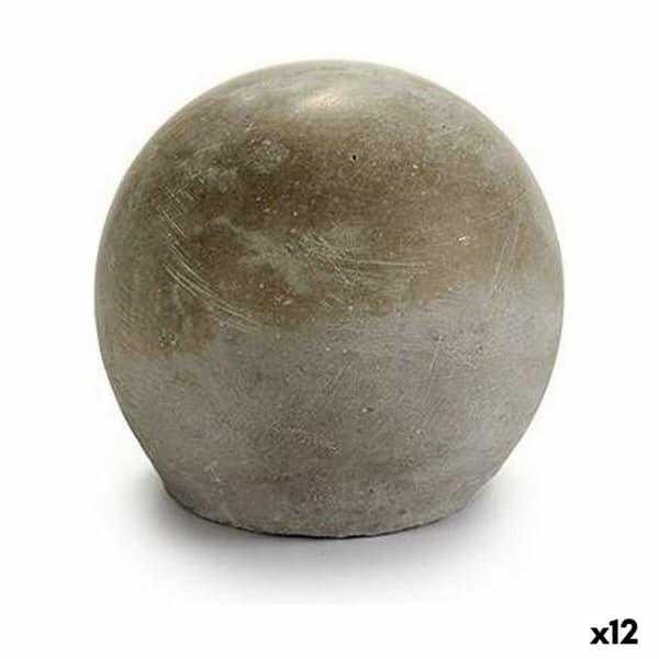 Koristehahmo Harmaa Sementti Kamuolys (10 x 10 x 10 cm) (12 osaa)