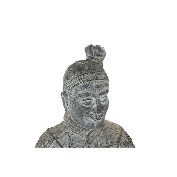 Dekorativ figur Home ESPRIT Lysegrå Orientalsk Kriger 39 x 35 x 78 cm 33 x 34 x 76 cm