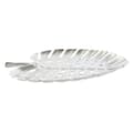 Miniatyrbillede 1 af 3: Borddekoration Home ESPRIT Sølvfarvet Aluminium Moderne Blad af en plante 38,5 x 28 x 3 cm