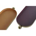 Pikkukuva 2 / 4: Pöytäkoriste DKD Home Decor Oranssi Kullattu Kaupunki 35 x 13 x 3 cm (2 osaa)