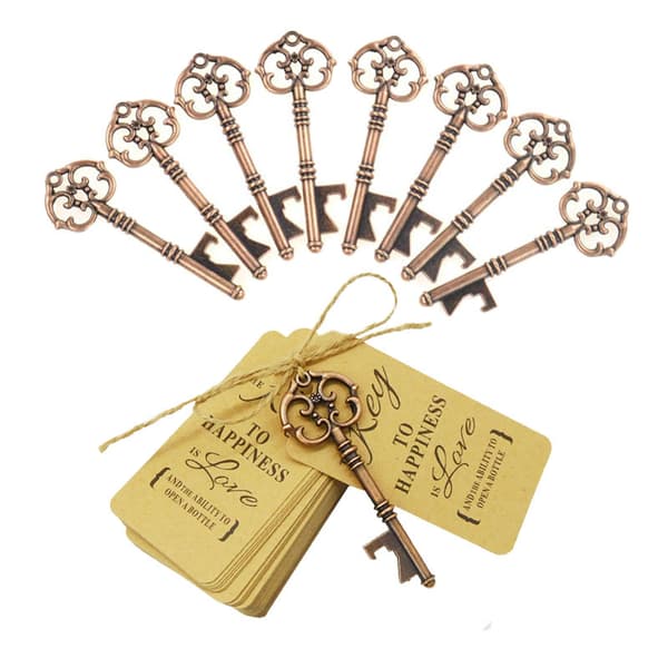 INF Vintage kobber gavemærker med snor 8-pack