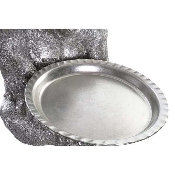 Koristehahmo DKD Home Decor Hopeinen Siirtomaatyylinen Gorilla 38 x 55 x 52 cm