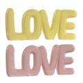 Miniatyrbild 1 av 3: Prydnadsfigur Home ESPRIT LOVE Gul Rosa Barn 24 X 2,5 X 10 cm (2 antal)