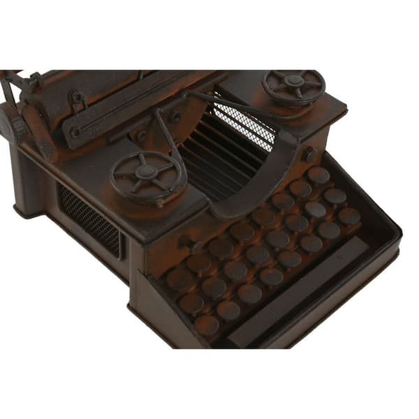 Prydnadsfigur Home ESPRIT Brons Vintage Skrivmaskin 15 x 18 x 12 cm
