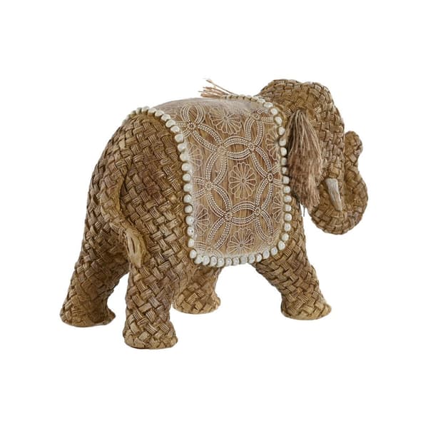 Prydnadsfigur Home ESPRIT Naturell Elefant 23 x 9,5 x 15,5 cm