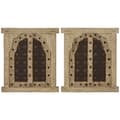 Miniatyrbillede 1 af 8: Vægdekoration Home ESPRIT Beige Natur Vindue 45 X 5 X 51 cm