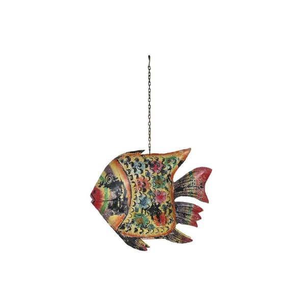 Dekorativ figur Home ESPRIT Multifarvet Fisk 80 X 12 X 60 cm