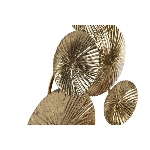 Dekorativ figur Home ESPRIT Gylden Cirkler 20 x 7,6 x 47 cm