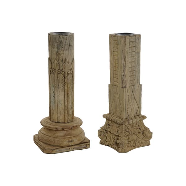 Koristehahmo Home ESPRIT Ruskea Sarake 30 x 30 x 75 cm