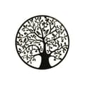 Miniatyrbilde 1 av 6: Veggpryd Home ESPRIT Svart Tre Shabby Chic 100 x 1 x 100 cm 99 x 2 x 99 cm