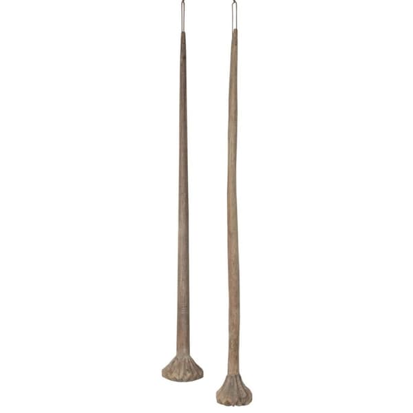 Dekorativ Figur Home ESPRIT Naturell 15 x 15 x 130 cm