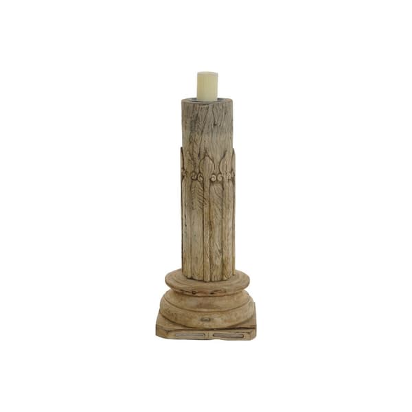 Koristehahmo Home ESPRIT Ruskea Sarake 30 x 30 x 75 cm