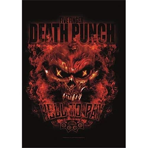 Heart Rock Licensed Flag 5 Finger Death Punch Hell to Pay, Tyg, Flerfärgad, 110 x 75 x 0,1 cm - HFL1176