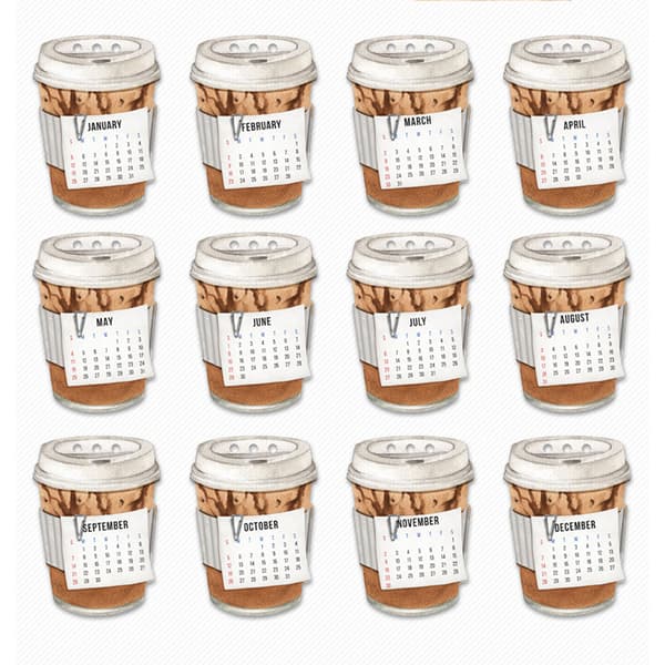 INF Skrivbordskalender med tomatflickans estetik