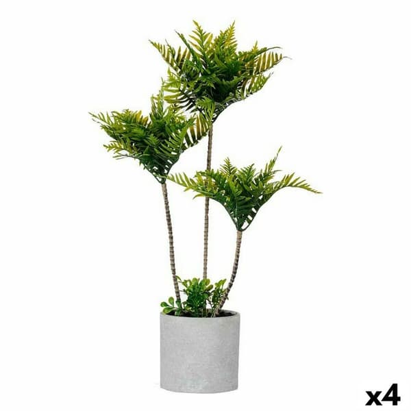 Dekorativ Plante Ibergarden XD22-1826 Plast Sement Palmetre 20 x 70 x 20 cm (4 enheter)