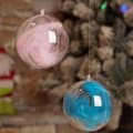 Miniatyrbild 3 av 9: INF Set med 5 fyllbara prydnadsbollar i klar plast - perfekt för DIY-hantverk