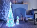 Miniatyrbillede 2 af 7: Udendørs LED-dekoration Flerfarvet iriserende lysende træ-LED-lys