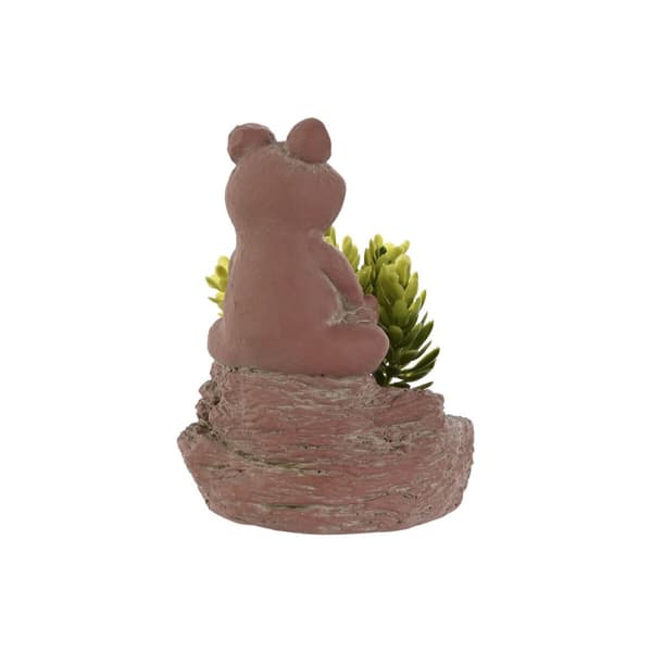 Dekorativ plante Home ESPRIT Polyetylen Cement Frø 9 x 9 x 13 cm (3 enheder)