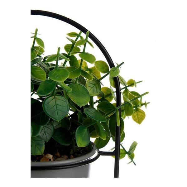 Koristekasvi Ibergarden QY-H093 Metalli Muovinen 21 x 30 x 21 cm Tuellinen Harmaa