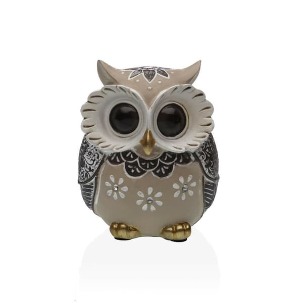 Dekorativ figur Versa Ugle 7 x 11 x 8,5 cm