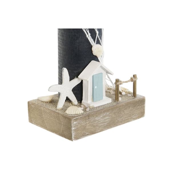 Dekorativ figur Home ESPRIT Blå Hvid Rød 11 x 7,5 x 36,5 cm (2 enheder)