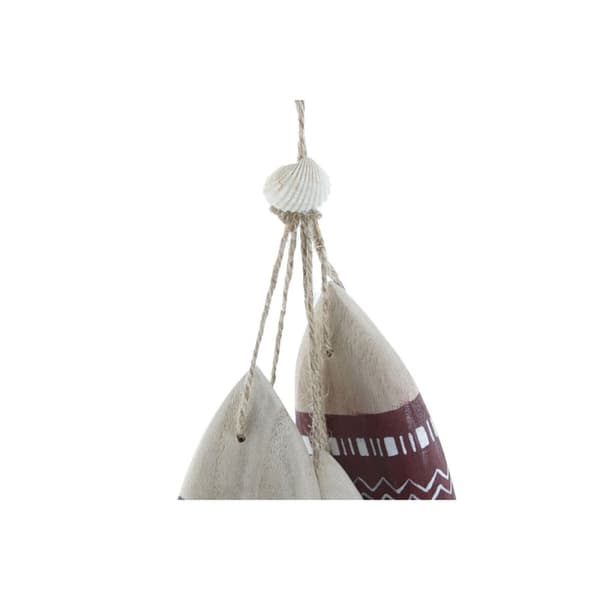 Hængende dekoration Home ESPRIT Blå Rød Multifarvet Fisk 5 x 2 x 20 cm (2 enheder)