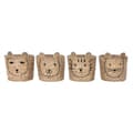 Miniatyrbilde 1 av 3: Kurv DKD Home Decor Tropisk dyr Siv (35 x 35 x 35 cm) (4 enheter)