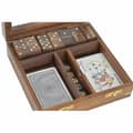 Miniatyrbillede 1 af 3: Brætspil DKD Home Decor Sheesham 17 x 17 x 5,5 cm Gylden Brun 4 Dele