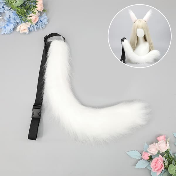 INF Fox Tail Plys, Cuddly Fox Tail Cosplay tilbehør
