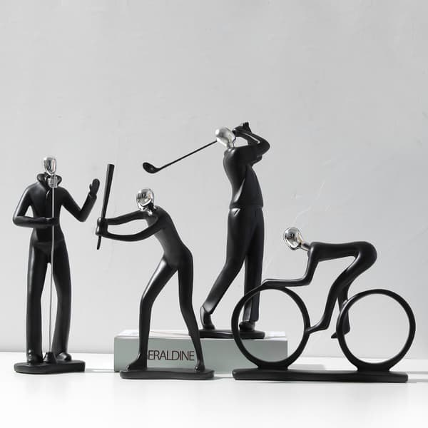 INF Resin Syklistfigur - Moderne hjemmedekorasjon
