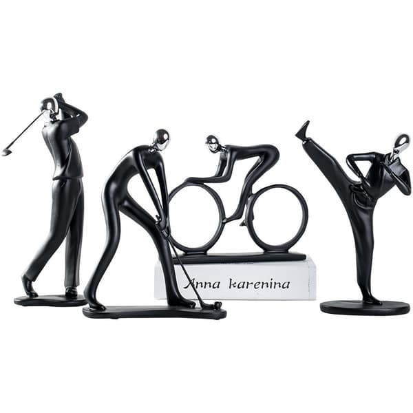 INF Resin Syklistfigur - Moderne hjemmedekorasjon