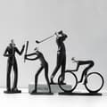 Miniatyrbillede 3 af 5: INF Harpiks Tennisspiller Figur - Moderne Hjemmedekoration