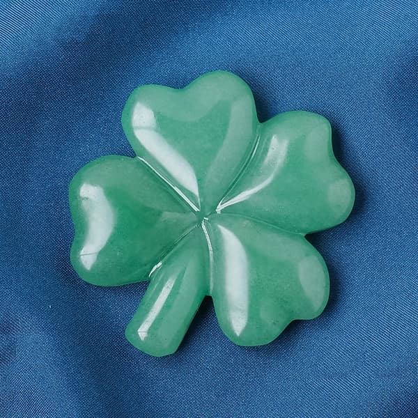 INF Obsidian Crystal Clover - Natursten prydnad