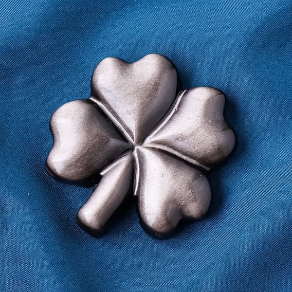 INF Obsidian Crystal Clover - Natursten prydnad