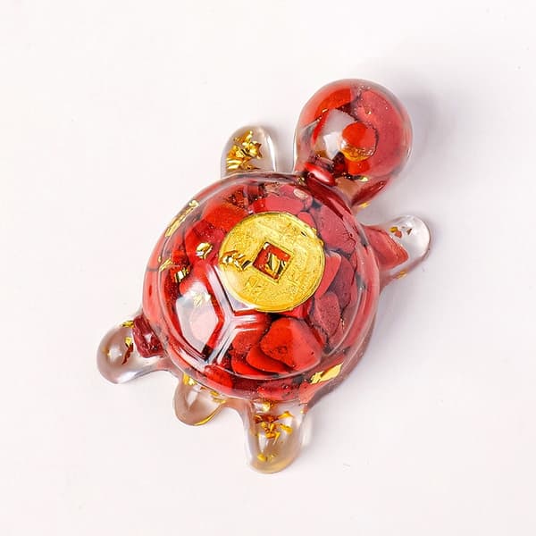 INF Jasper Resin Turtle Figurine