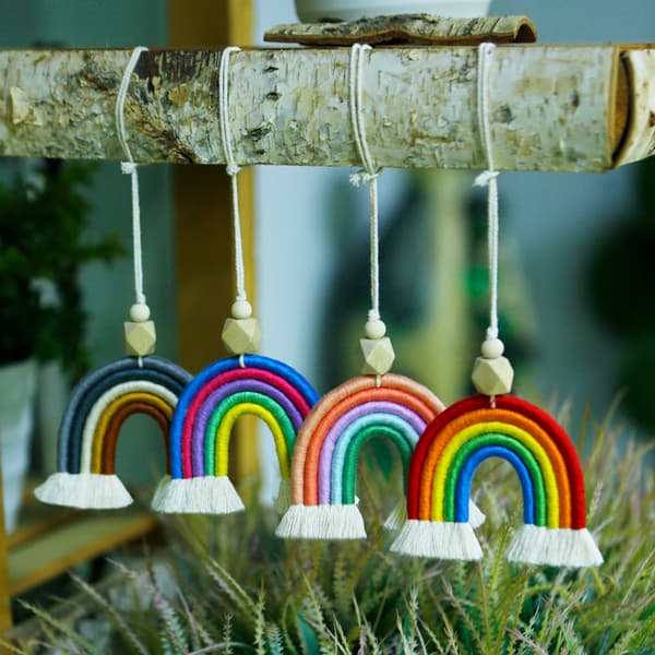 INF Boho Regnbue Bil Charm