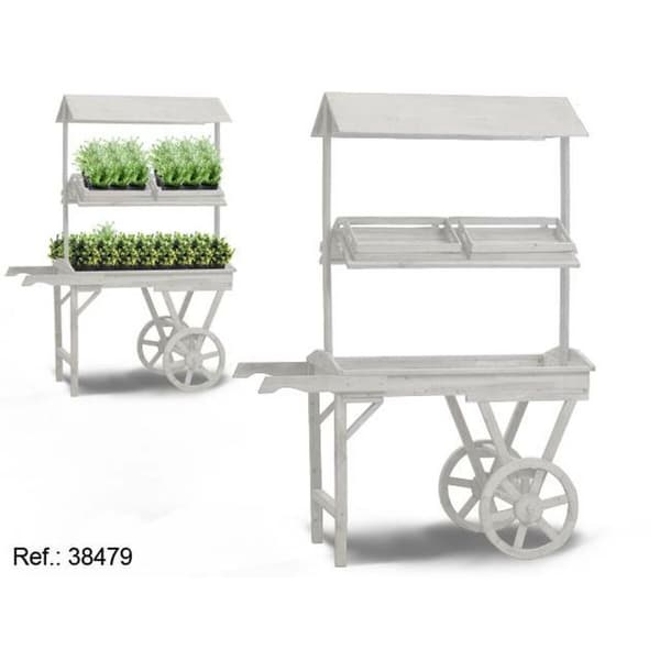 Blompall med hjul Ibergarden WA15379-1 Granträ 130 x 178 x 70 cm