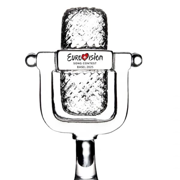 Eurovision Song Contest 2025 Mini Trophy Basel 2025 - Kosta Boda