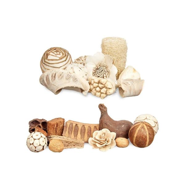 Decorative Potpourri Hvid Brun 16 x 21 x 7 cm (12 enheder)